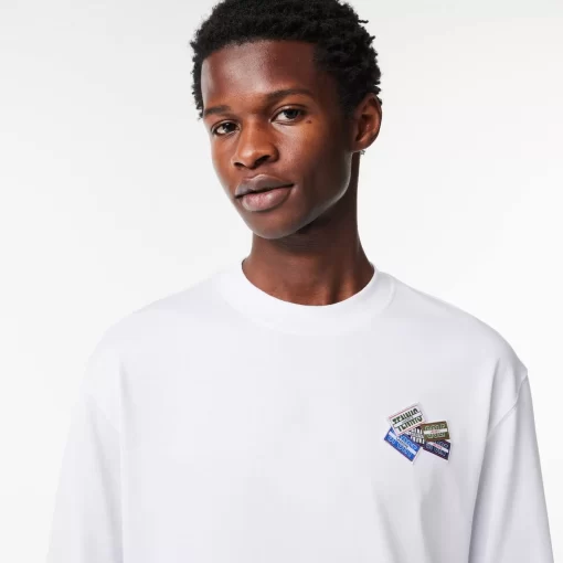 Lacoste T-Shirts-Long Sleeve Cotton Multi Badge T-Shirt