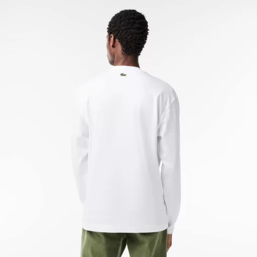 Lacoste T-Shirts-Long Sleeve Cotton Multi Badge T-Shirt