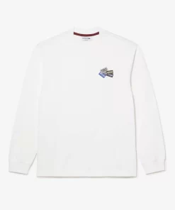 Lacoste T-Shirts-Long Sleeve Cotton Multi Badge T-Shirt