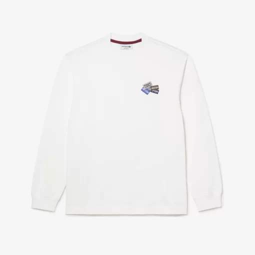 Lacoste T-Shirts-Long Sleeve Cotton Multi Badge T-Shirt