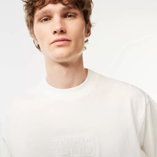 Lacoste T-Shirts-Long Sleeve Loose Fit Cotton T-Shirt