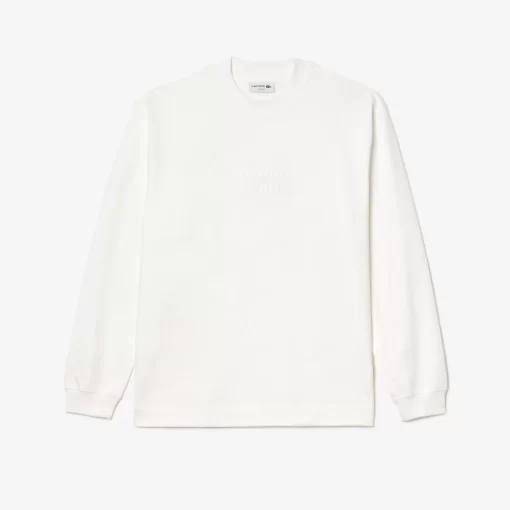 Lacoste T-Shirts-Long Sleeve Loose Fit Cotton T-Shirt