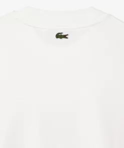 Lacoste T-Shirts-Long Sleeve Loose Fit Cotton T-Shirt