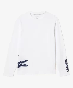 Lacoste Underwear & Lounge Wear-Long Sleeved Branded Pyjama Top