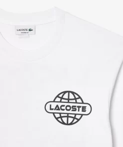 Lacoste T-Shirts-Long Sleeved Relaxed Fit Branded T-Shirt