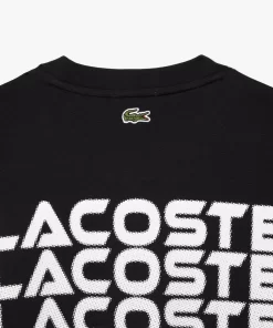 Lacoste T-Shirts-Long Sleeved Relaxed Fit Branded T-Shirt