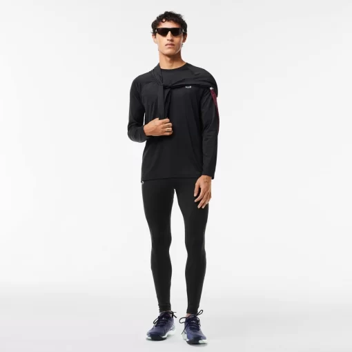 Lacoste Fitness & Training-Long Sleeved Stretch Jersey Sport T-Shirt