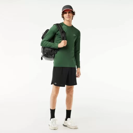 Lacoste Sport Clothing-Long Sleeved Stretch Jersey Sport T-Shirt