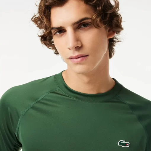 Lacoste Sport Clothing-Long Sleeved Stretch Jersey Sport T-Shirt