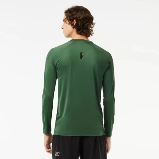 Lacoste Sport Clothing-Long Sleeved Stretch Jersey Sport T-Shirt