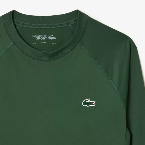 Lacoste Sport Clothing-Long Sleeved Stretch Jersey Sport T-Shirt