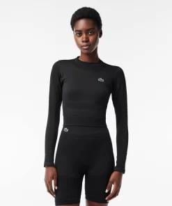 Lacoste Fitness & Training-Long-Sleeved Seamless Sport Crop Top