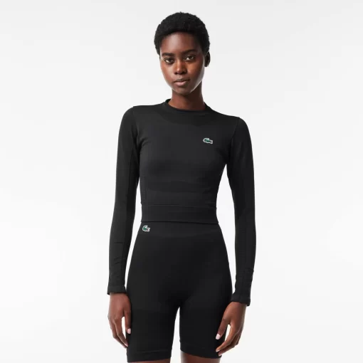 Lacoste Fitness & Training-Long-Sleeved Seamless Sport Crop Top