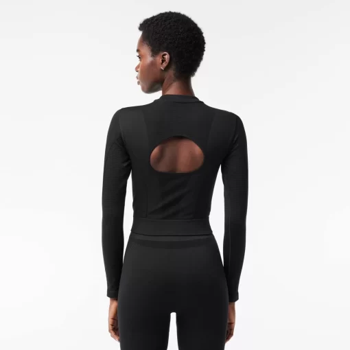 Lacoste Fitness & Training-Long-Sleeved Seamless Sport Crop Top