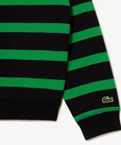 Lacoste Sweatshirts-Loose Fit 3D Print Striped Sweatshirt