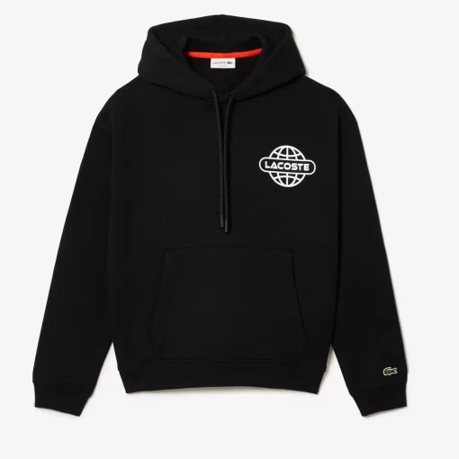 Lacoste Sweatshirts-Loose Fit Branded Hoodie