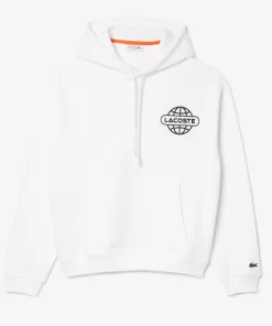 Lacoste Sweatshirts-Loose Fit Branded Hoodie