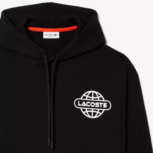 Lacoste Sweatshirts-Loose Fit Branded Hoodie