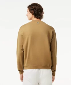 Lacoste Sweatshirts-Loose Fit Cotton Badge Detail Jogger Sweatshirt