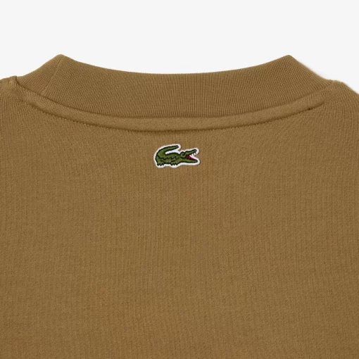 Lacoste Sweatshirts-Loose Fit Cotton Badge Detail Jogger Sweatshirt