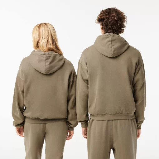 Lacoste Sweatshirts-Loose Fit Cotton Fleece Jogger Hoodie