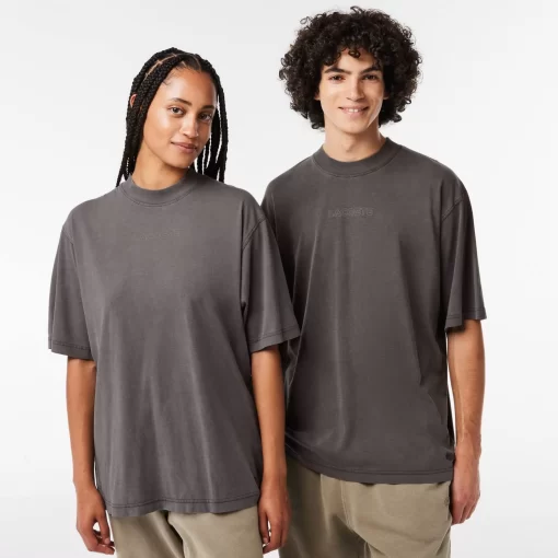 Lacoste T-Shirts-Loose Fit Cotton Jersey T-Shirt