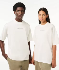 Lacoste T-Shirts-Loose Fit Cotton Jersey T-Shirt