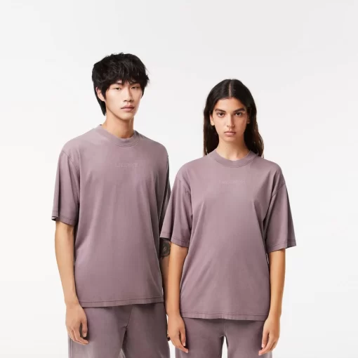 Lacoste T-Shirts-Loose Fit Cotton Jersey T-Shirt