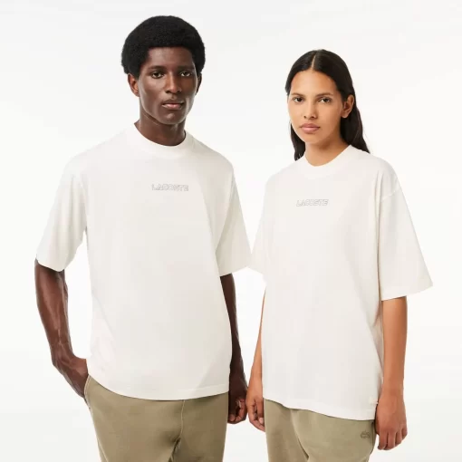 Lacoste T-Shirts-Loose Fit Cotton Jersey T-Shirt