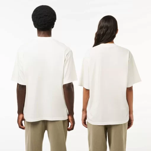 Lacoste T-Shirts-Loose Fit Cotton Jersey T-Shirt