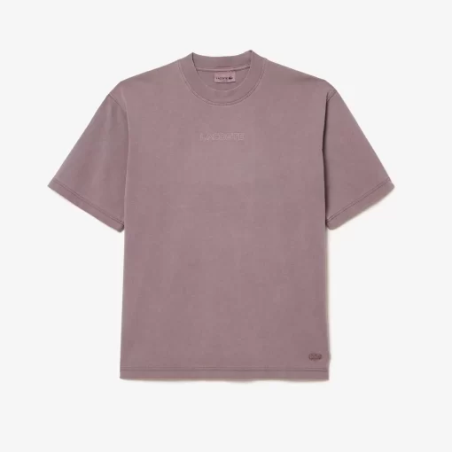 Lacoste T-Shirts-Loose Fit Cotton Jersey T-Shirt