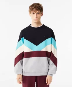 Lacoste Sweatshirts-Loose Fit Double Sided Colourblock Sweatshirt