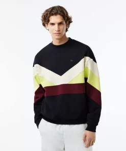 Lacoste Sweatshirts-Loose Fit Double Sided Colourblock Sweatshirt