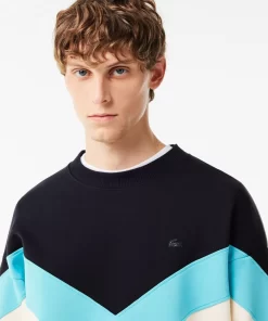 Lacoste Sweatshirts-Loose Fit Double Sided Colourblock Sweatshirt