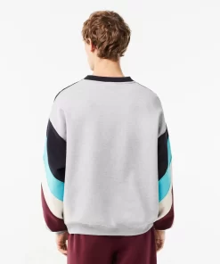 Lacoste Sweatshirts-Loose Fit Double Sided Colourblock Sweatshirt