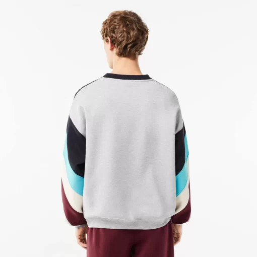 Lacoste Sweatshirts-Loose Fit Double Sided Colourblock Sweatshirt