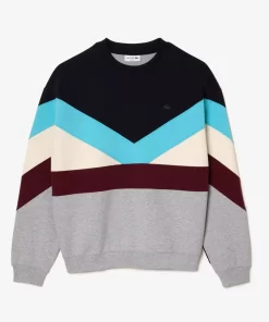 Lacoste Sweatshirts-Loose Fit Double Sided Colourblock Sweatshirt