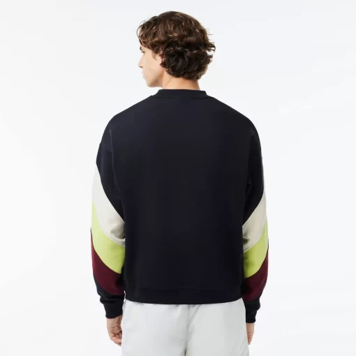 Lacoste Sweatshirts-Loose Fit Double Sided Colourblock Sweatshirt