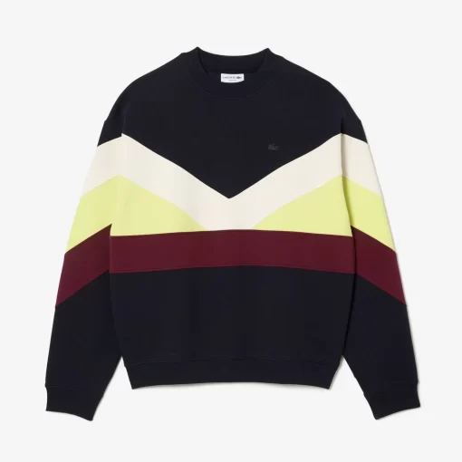 Lacoste Sweatshirts-Loose Fit Double Sided Colourblock Sweatshirt