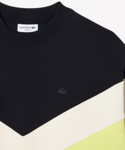 Lacoste Sweatshirts-Loose Fit Double Sided Colourblock Sweatshirt