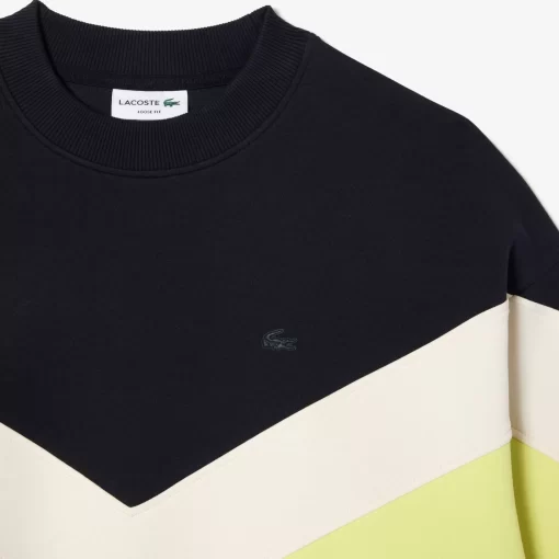 Lacoste Sweatshirts-Loose Fit Double Sided Colourblock Sweatshirt