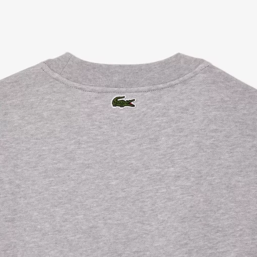 Lacoste Sweatshirts-Loose Fit Monogram Print Fleece Sweatshirt