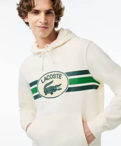 Lacoste Sweatshirts-Loose Fit Monogram Print Hoodie