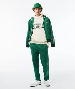 Lacoste Sweatshirts-Loose Fit Monogram Print Hoodie