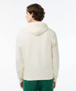 Lacoste Sweatshirts-Loose Fit Monogram Print Hoodie