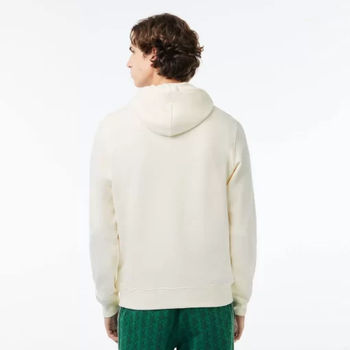 Lacoste Sweatshirts-Loose Fit Monogram Print Hoodie