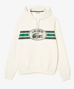 Lacoste Sweatshirts-Loose Fit Monogram Print Hoodie