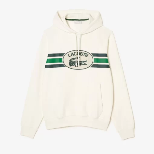 Lacoste Sweatshirts-Loose Fit Monogram Print Hoodie