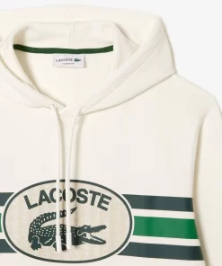 Lacoste Sweatshirts-Loose Fit Monogram Print Hoodie