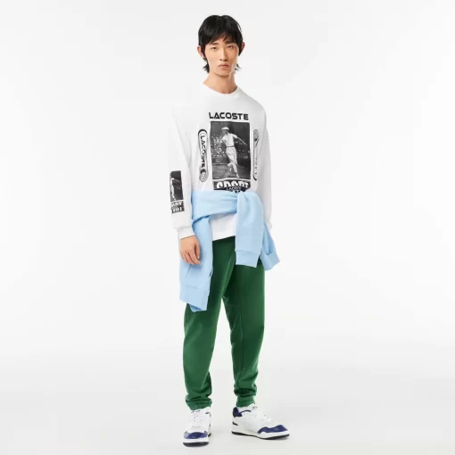 Lacoste T-Shirts-Loose Fit T-Shirt With Rene Print